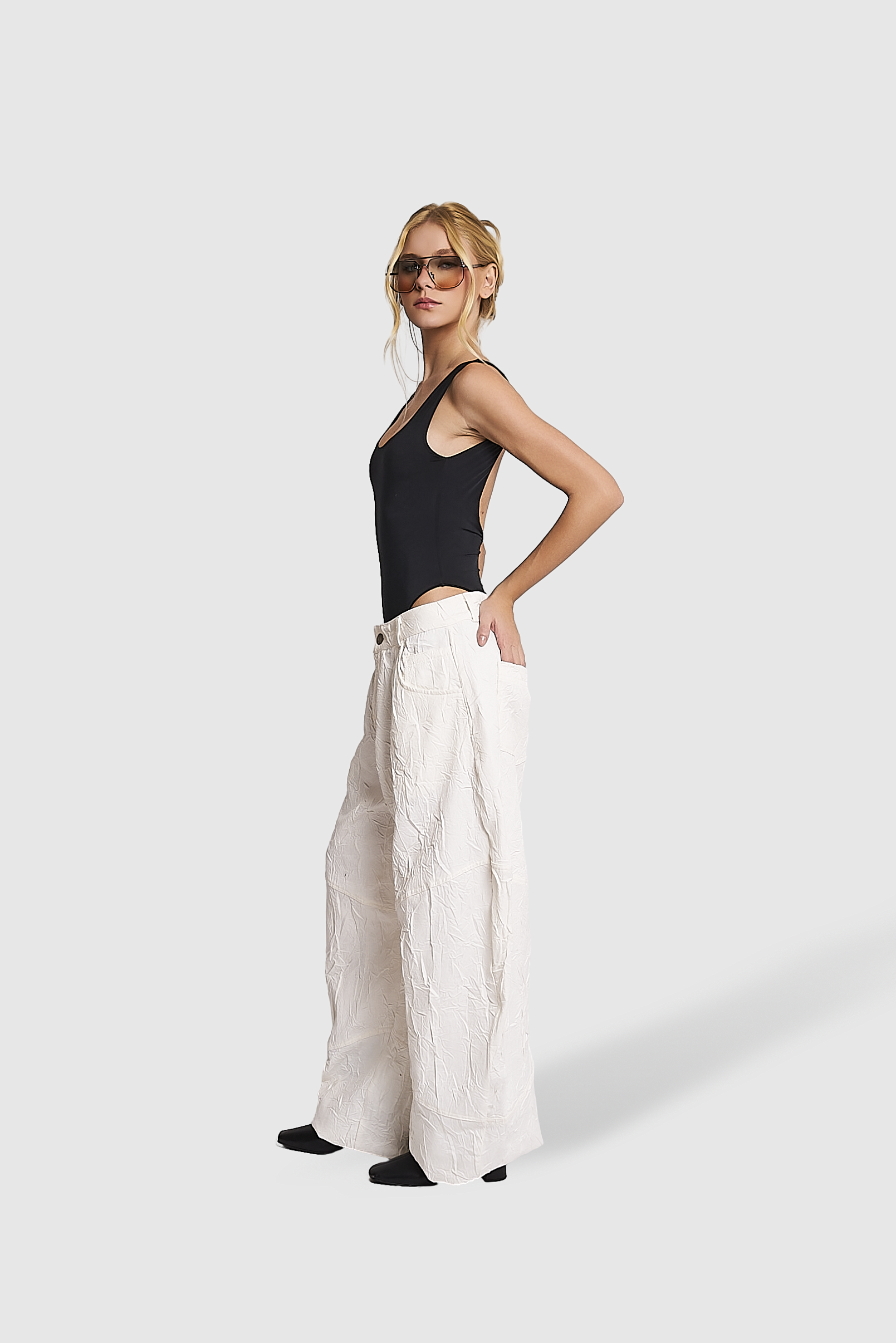 Calça Crinkle White